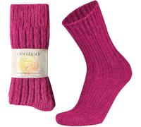 normani 2 Paar warme und kuschelige WollSocken aus Alpaka- und Schafwolle Farbe Flieder Größe 39-42