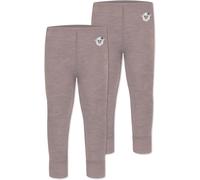 normani 2er Pack Baby Merinohose Merinoleggings Lange Unterhose Wollhose Winterhose - 100% Merinowolle Farbe Rosa Größe 74
