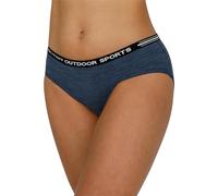 normani 2er Pack Damen Merino Slips Hipster Unterhose Bio-Unterwäsche - 100% RWS Merinowolle Funktionsunterwäsche Farbe Navy Größe S