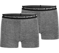 normani 2er Pack Herren Merinounterhose Boxershorts Funktionsunterwäsche 100% Merinowolle Sporthose (S-XXL)