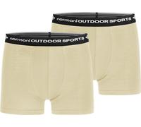 normani 2er Pack Herren Merinounterhose Boxershorts Funktionsunterwäsche 100% Merinowolle Sporthose (S-XXL) Farbe Wollweiß Größe 3XL
