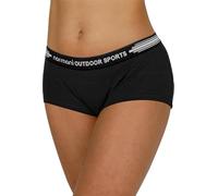normani 2er Pack Merino Unterhose Unterwäsche Slip Liner Boxershorts Panties Hipster aus 100% Merinowolle Farbe Schwarz Größe XS