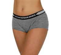 normani 2er Pack Merino Unterhose Unterwäsche Slip Liner Boxershorts Panties Hipster aus 100% Merinowolle Farbe Grau Größe XS