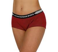 normani 2er Pack Merino Unterhose Unterwäsche Slip Liner Boxershorts Panties Hipster aus 100% Merinowolle Farbe Rot Größe XXL