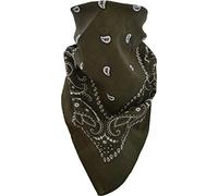 normani 3, 5 oder 10 x Bandana Biker Kopftuch Baumwoll Halstuch 55x55 in verschiedenen Farben wählbar Farbe Oliv/Schwarz Größe 10 Stück