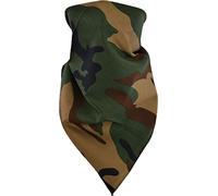 normani 3, 5 oder 10 x Bandana Biker Kopftuch Baumwoll Halstuch 55x55 in verschiedenen Farben wählbar Farbe Woodland Größe 10 Stück