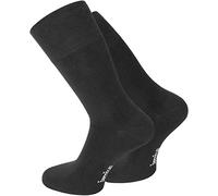 normani 3 Paar Bambus-Socken mit Piquebündchen Farbe Schwarz Größe 35/38