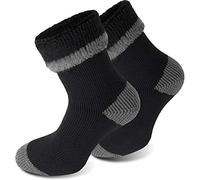 normani 3 Paar Nie wieder Kalte Füße ! Super warme Polarsocken mit Schafwolle und Vollfrottee Farbe Extrem/Hot/Schwarz/Grau Größe 47/50