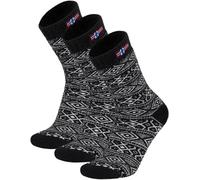 normani 3 Paar Warme Canadian Wollsocken mit gestrickter Skandinavische Länderflagge Damen und Herren aus 80% Schafwolle Farbe Anthrazit Größe 43/46