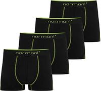 normani 4 x Bunte Boxershorts aus Baumwolle für Männer - Farbige Herren Retroshorts Unterwäsche in S - 4XL Grün XXL