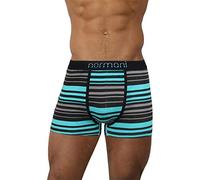 normani 4 x Herren Boxershorts Bequeme Unterhosen für Männer - Retroshorts mit hohem Baumwollanteil und bunten Motiven Farbe Dimension Level Größe S