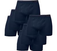 normani 6 oder 12 Herren Boxershorts aus Baumwolle - hochwertige Baumwollunterhosen für Männer in S - 4XL Farbe Marine Größe 3XL