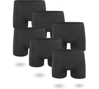 normani 6 oder 12 Mikrofaser-Unterhosen für Herren | atmungsaktive Sport-Funktions-Unterwäsche | Boxershorts | Retroshorts für Männer (Gr. S-3XL) Farbe 6 x Anthrazit Größe S/M