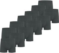 normani 6 oder 12 Stück Herren Boxershorts - Unterhosen für Männer aus weicher Bambusviskose Größe S - 4XL Farbe 12x Grau Größe L