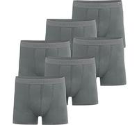 normani 6 oder 12 Stück Herren Boxershorts - Unterhosen für Männer aus weicher Bambusviskose Größe S - 4XL Farbe 6X Hellgrau Größe 3XL