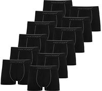 normani 6 oder 12 x Herren Soft Boxershorts - sehr angenehmes Tragegefühl - Männer Unterhosen aus Baumwolle in Größe S - 4XL Farbe 12 x Grau Größe XXL