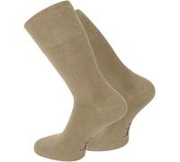 normani 6 Paar Bambus-Socken mit Piquebündchen Farbe Beige Größe 47-50
