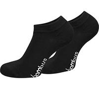 normani 6 Paar Stylische Bambus-Viskose Sneaker-Socken für junge Leute - Atmungsaktiv gegen Schweißfüße - Unisex Viskosesocken - Unsichtbar im Schuh Farbe Schwarz Größe 43-46
