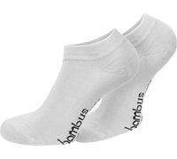 normani 6 Paar Stylische Bambus-Viskose Sneaker-Socken für junge Leute - Atmungsaktiv gegen Schweißfüße - Unisex Viskosesocken - Unsichtbar im Schuh Farbe Weiß Größe 43-46