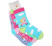 normani 6 Paar warme Kindersocken mit Laufsohle|Stoppersocken ABS Socken | Antirutschsocken mit Noppen aus Baumwolle | für Jungen und Mädchen Farbe Einhorn Größe 62-68