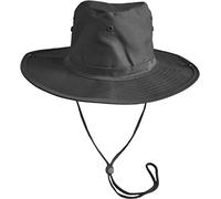 normani Australischer Buschhut/Wanderhut - Atmungsaktiv perfekt geeignet zum Campen und Wandern Farbe Schwarz Größe 57