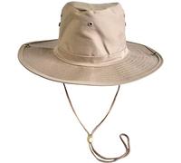 normani Australischer Buschhut/Wanderhut - Atmungsaktiv perfekt geeignet zum Campen und Wandern Farbe Khaki Größe 55