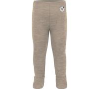 normani Baby Merino Hose Strampelhose mit Fuß Leggings mit Füßen Lange Unterhose Babyhose Thermounterhose aus 100% Bio-Merinowolle für Junge und Mädchen - Oeko-Tex Standard 100 Farbe Beige Größe 74