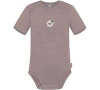 normani Baby Merino Kurzarm Body Einteiler - 100% Merino Short Sleeve Strampler - 100% RWS zertifizierte Merinowolle - Mulesing frei - OEKO-Tex Standard 100 Farbe Rosa Größe 74