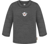 normani Baby Merino Pullover Winter Langarm-Shirt Warmer Wollpullover Sweatshirt Jumper Strickpullover mit Knopf für Junge und Mädchen Farbe Anthrazit Größe 62/68