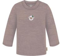 normani Baby Merino Pullover Winter Langarm-Shirt Warmer Wollpullover Sweatshirt Jumper Strickpullover mit Knopf für Junge und Mädchen Farbe Rosa Größe 98/104