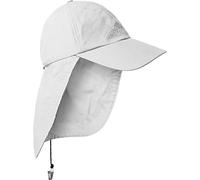 normani Basecap Cap Cappie Unisex Safari-Cap Nackenschutz Männer Frauen Herren Damen Sportcap Farbe Weiß