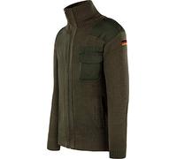 normani Bundeswehr Strickjacke aus Schurwolle mit Hoheitsabzeichen Deutschlandfahne BW Knitted Jumper Winterjacke nach TL