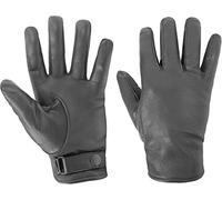 normani BW Lederhandschuhe gefüttert mit Druckknopfverschluss Farbe Hellgrau Größe M