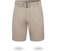 normani Chino Shorts Sommer Bermuda mit Gürtel für Herren aus 100% Bio-Baumwolle - Regular Fit Farbe Khaki Größe L