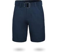 normani Chino Shorts Sommer Bermuda mit Gürtel für Herren aus 100% Bio-Baumwolle - Regular Fit Farbe Navy Größe M