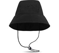 normani Funktionaler wasserdichter Regenhut Südwester Style mit Reflektor (S-3XL) Farbe Schwarz Größe XL