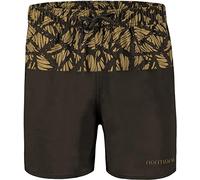 normani Herren Badehose - schnelltrocknende Badeshort aus elastischem Material und dehnbarem Bund mit Kordelband Gr. S - 4XL Farbe Braun Gemustert Größe L