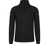 normani Herren Bundeswehr Pullover Winter Troyer mit Deutschland Flagge BW Marine Isländer Army Pullover Arbeitspullover Polizeipullover Schwarz M