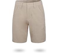 normani Herren Chino Bermuda Shorts Sommerhose, Kurze Hose - Sweatshorts mit Invisible Zipper aus Bio-Baumwolle (S-5XL) Farbe Khaki Größe L