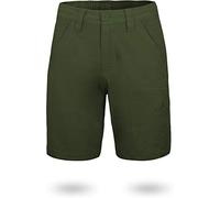 normani Herren Chino Bermuda Shorts Sommerhose, Kurze Hose - Sweatshorts mit Invisible Zipper aus Bio-Baumwolle (S-5XL) Farbe Oliv Größe 3XL