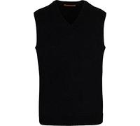 normani Herren Merino Winter Premium Strick-Pullunder Strickweste - Ärmellose Outdoor Weste - aus 100% zertifizierter RWS Merinowolle - V-Auschnitt Farbe Schwarz Größe M