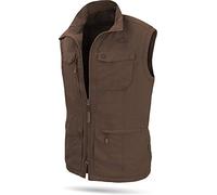 normani Herren Outdoor Weste mit atmungsaktivem Sonnenschutzmaterial 50+ (XS-5XL) Farbe Braun Größe XS