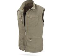 normani Herren Outdoor Weste mit atmungsaktivem Sonnenschutzmaterial 50+ (XS-5XL) Farbe Stone Größe XS