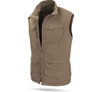 normani Herren Outdoor Weste mit atmungsaktivem Sonnenschutzmaterial 50+ (XS-5XL) Khaki 7XL