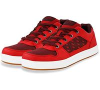 normani Herren Sneaker Halbschuhe Schuhe Bequeme Alltagsschuhe mit Schnürsenkel für Männer aus Canvas röße 48 Farbe Rot Größe 46