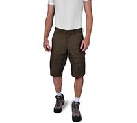 normani Herren Sommershorts Kurze Sommerhose Wanderhose mit 8 Taschen - Trekking Shorts mit Wachsbeschichtung - recyceltem Polyester und Bio-Baumwolle Braun 4XL