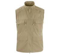 normani Herren Sommerweste leichte Outdoor Weste Ärmellose Weste mit Sonnenschutzfaktor 50+ - Insgesamt 10 Taschen - S bis 10XL Farbe Khaki Größe M