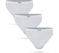 normani Herren Unterhosen (6er oder 3er Pack) aus 100% Baumwolle - Slips ohne kratzenden Zettel Farbe 3 x White Größe 3XL