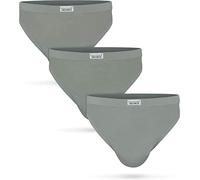 normani Herren Unterhosen (6er oder 3er Pack) aus 100% Baumwolle - Slips ohne kratzenden Zettel Farbe 3 x Grau Größe XXL