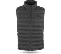 normani Herren Wattierte Steppweste winddichter Bodywarmer Winterweste Outdoor-Funktionsweste Ärmellos mit Stehkragen und Reißverschlussseitentaschen Farbe Grau Größe XXL/56